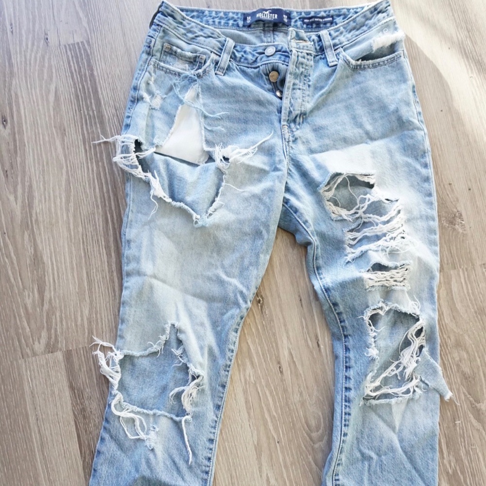 Super Distressed Hollister Jeans